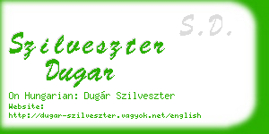 szilveszter dugar business card